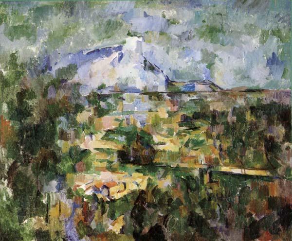Paul Cezanne La Montagne Sainte-Victoire vue des Lauves Norge oil painting art